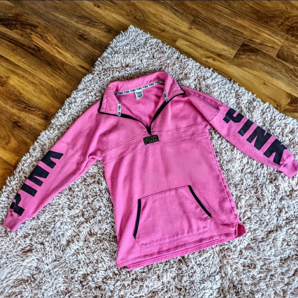 VS PINK longsleeve half zip